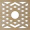 Ekena Millwork Chevron Wood Fretwork Pierced Ceiling Medallion, Birch, 38"OD x 9 7/8"ID x 1/4"T CMWP38X38X0250CHBI - alternate 4